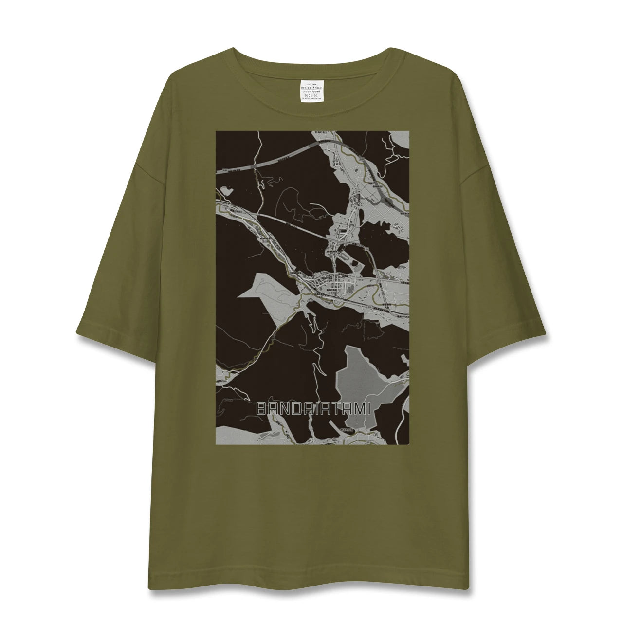 【磐梯熱海（福島県）】地図柄ビッグシルエットTシャツ