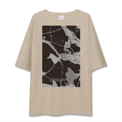 【磐梯熱海（福島県）】地図柄ビッグシルエットTシャツ