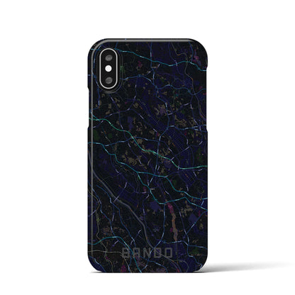 【坂東（茨城県）】地図柄iPhoneケース（バックカバータイプ）