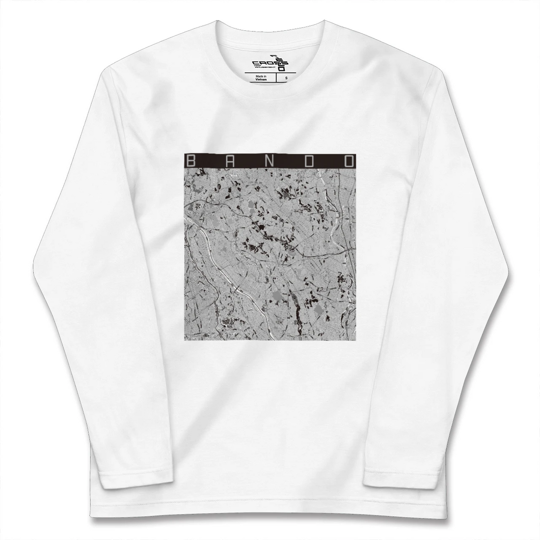 【坂東（茨城県）】地図柄ロングスリーブTシャツ