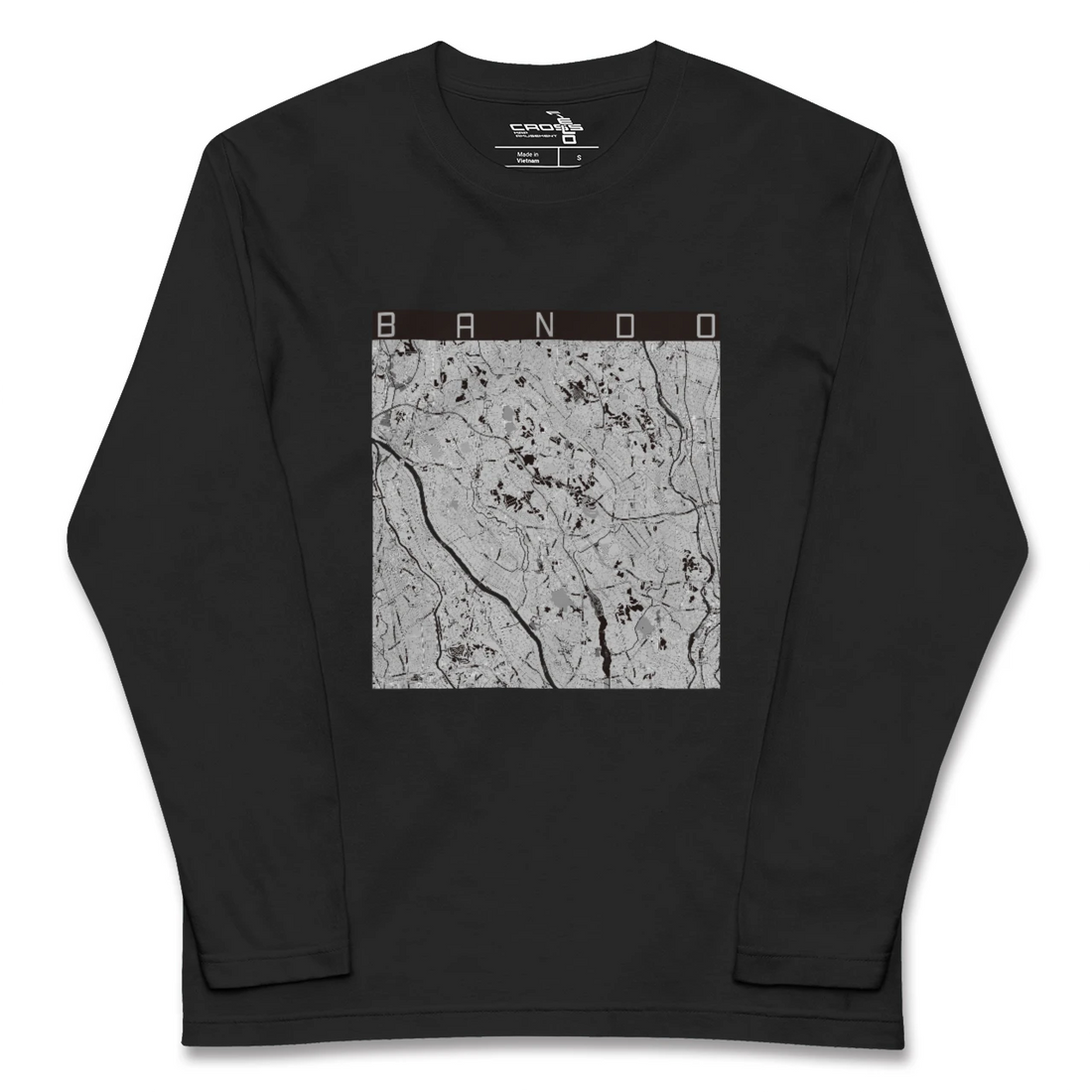 【坂東（茨城県）】地図柄ロングスリーブTシャツ