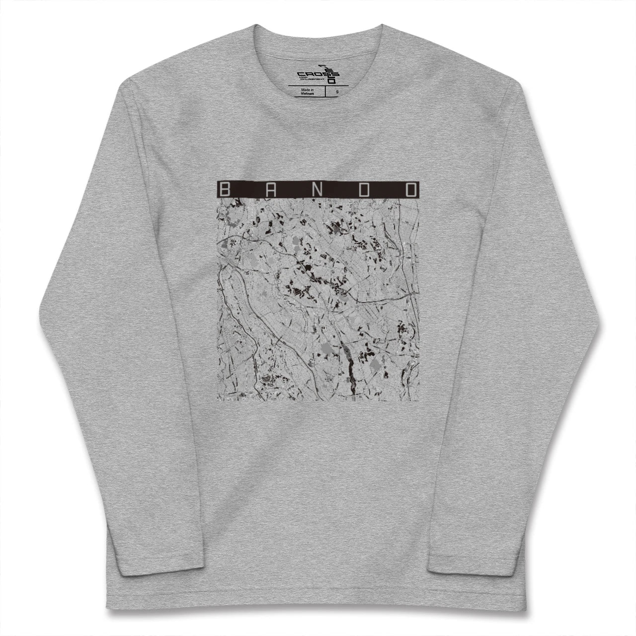 【坂東（茨城県）】地図柄ロングスリーブTシャツ