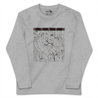 【坂東（茨城県）】地図柄ロングスリーブTシャツ
