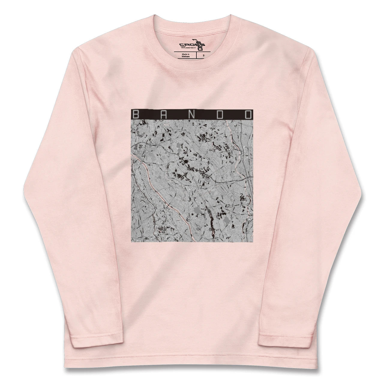 【坂東（茨城県）】地図柄ロングスリーブTシャツ