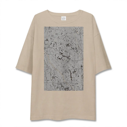 【坂東（茨城県）】地図柄ビッグシルエットTシャツ
