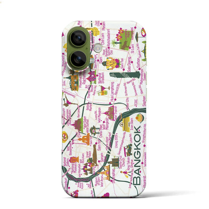 【バンコク】イラストマップiPhoneケース（バックカバータイプ）