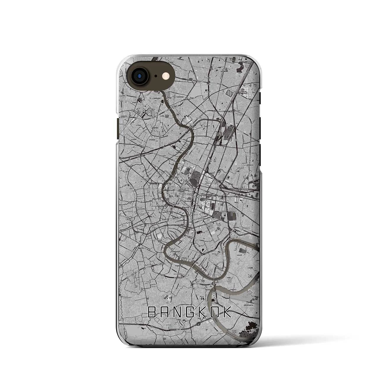 【バンコク（タイ）】地図柄iPhoneケース（クリアタイプ）