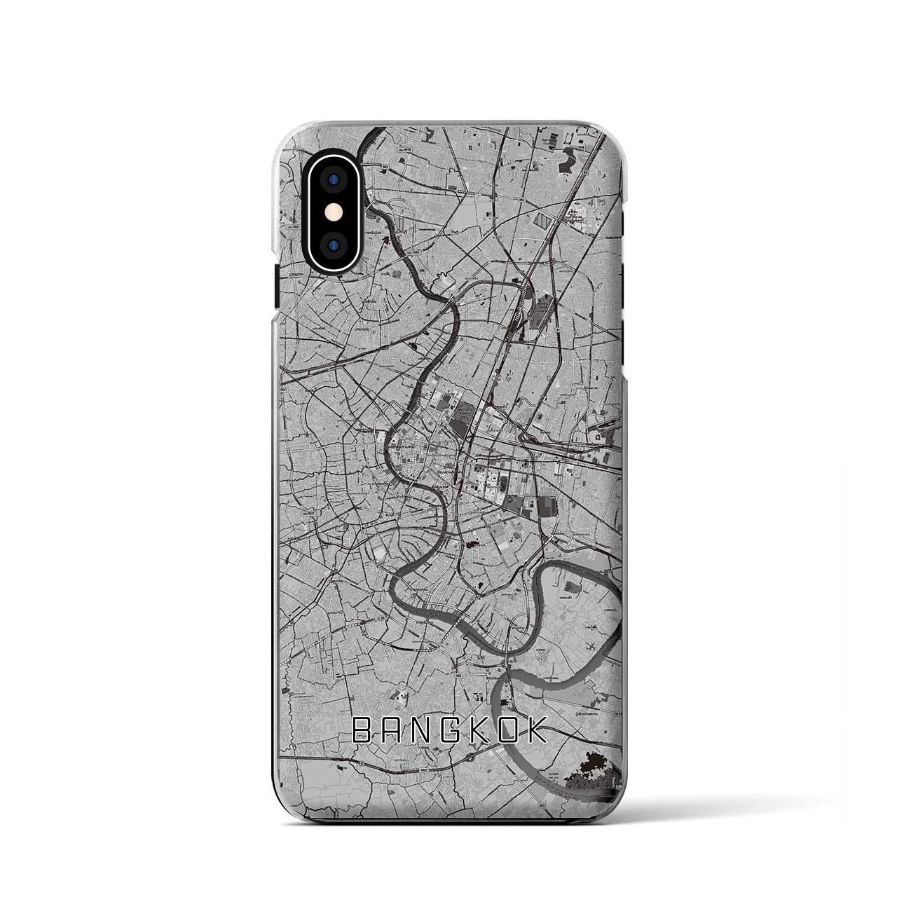 【バンコク（タイ）】地図柄iPhoneケース（クリアタイプ）