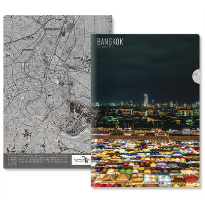 【バンコク（タイ）】Map World クリアファイル