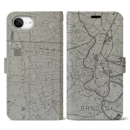 【バンコク（タイ）】地図柄iPhoneケース（手帳タイプ）