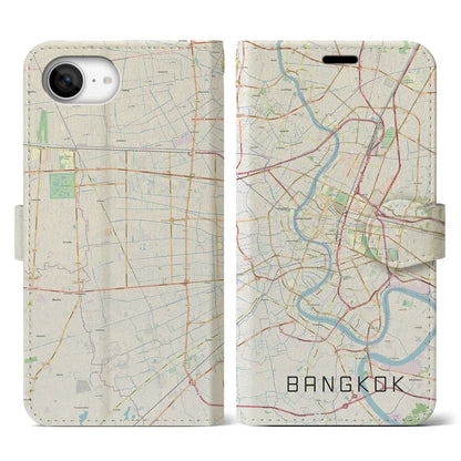 【バンコク（タイ）】地図柄iPhoneケース（手帳タイプ）