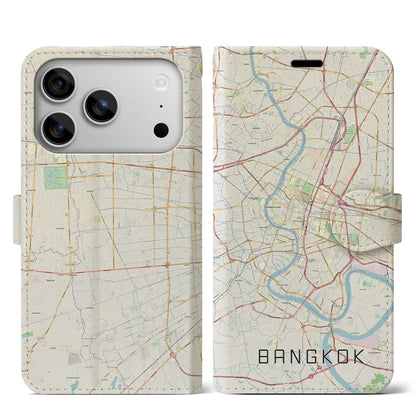 【バンコク（タイ）】地図柄iPhoneケース（手帳タイプ）
