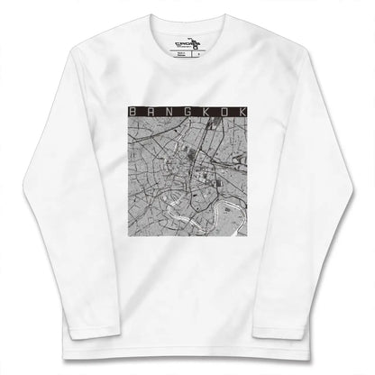 【バンコク（タイ）】地図柄ロングスリーブTシャツ