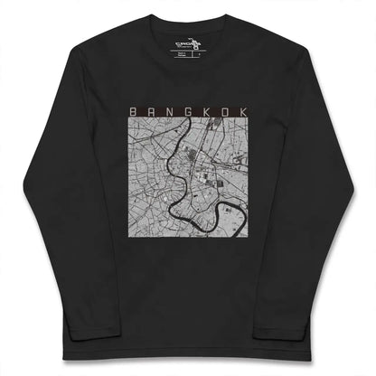 【バンコク（タイ）】地図柄ロングスリーブTシャツ