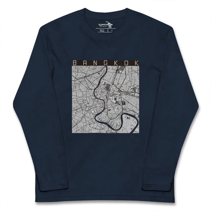 【バンコク（タイ）】地図柄ロングスリーブTシャツ