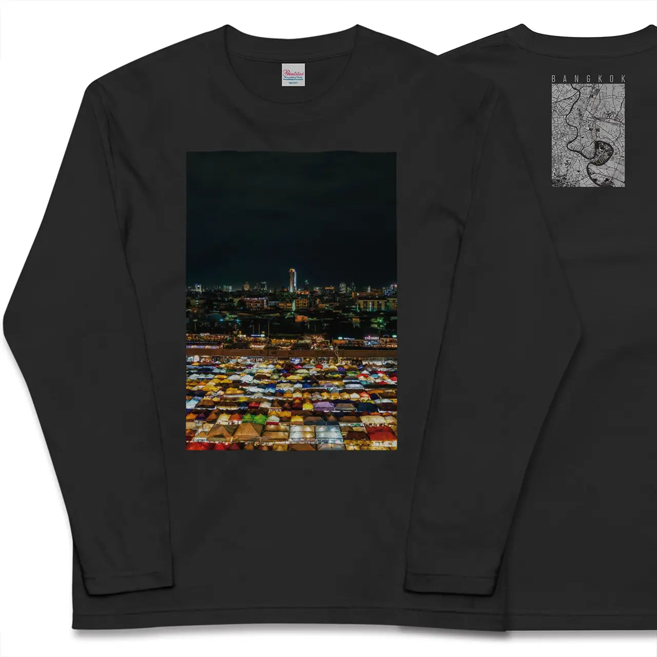 【バンコク（タイ）】Map World ロングスリーブTシャツ