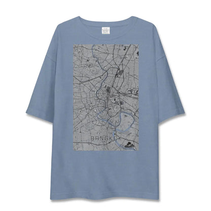 【バンコク（タイ）】地図柄ビッグシルエットTシャツ