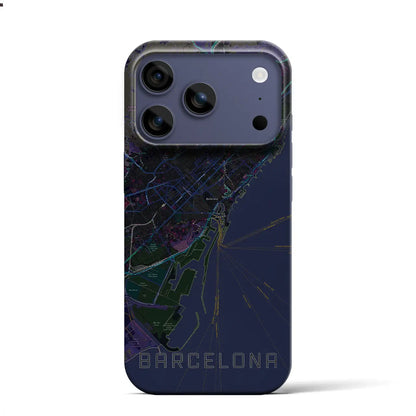 【バルセロナ（スペイン）】地図柄iPhoneケース（バックカバータイプ）