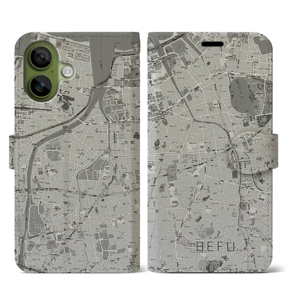 【別府（福岡県）】地図柄iPhoneケース（手帳タイプ）