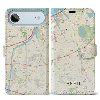 【別府（福岡県）】地図柄iPhoneケース（手帳タイプ）