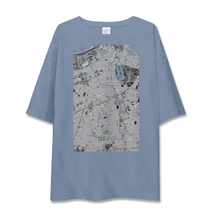 【別府（福岡県）（福岡県）】地図柄ビッグシルエットTシャツ