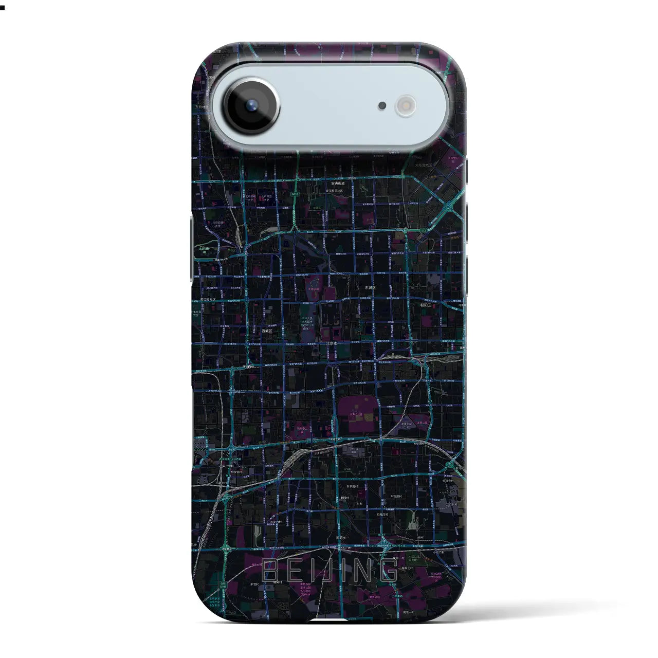 【北京（中華人民共和国）】地図柄iPhoneケース（バックカバータイプ）