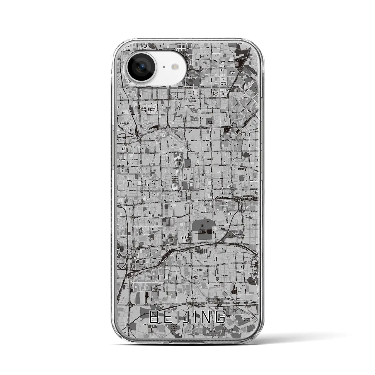 【北京（中華人民共和国）】地図柄iPhoneケース（クリアタイプ）