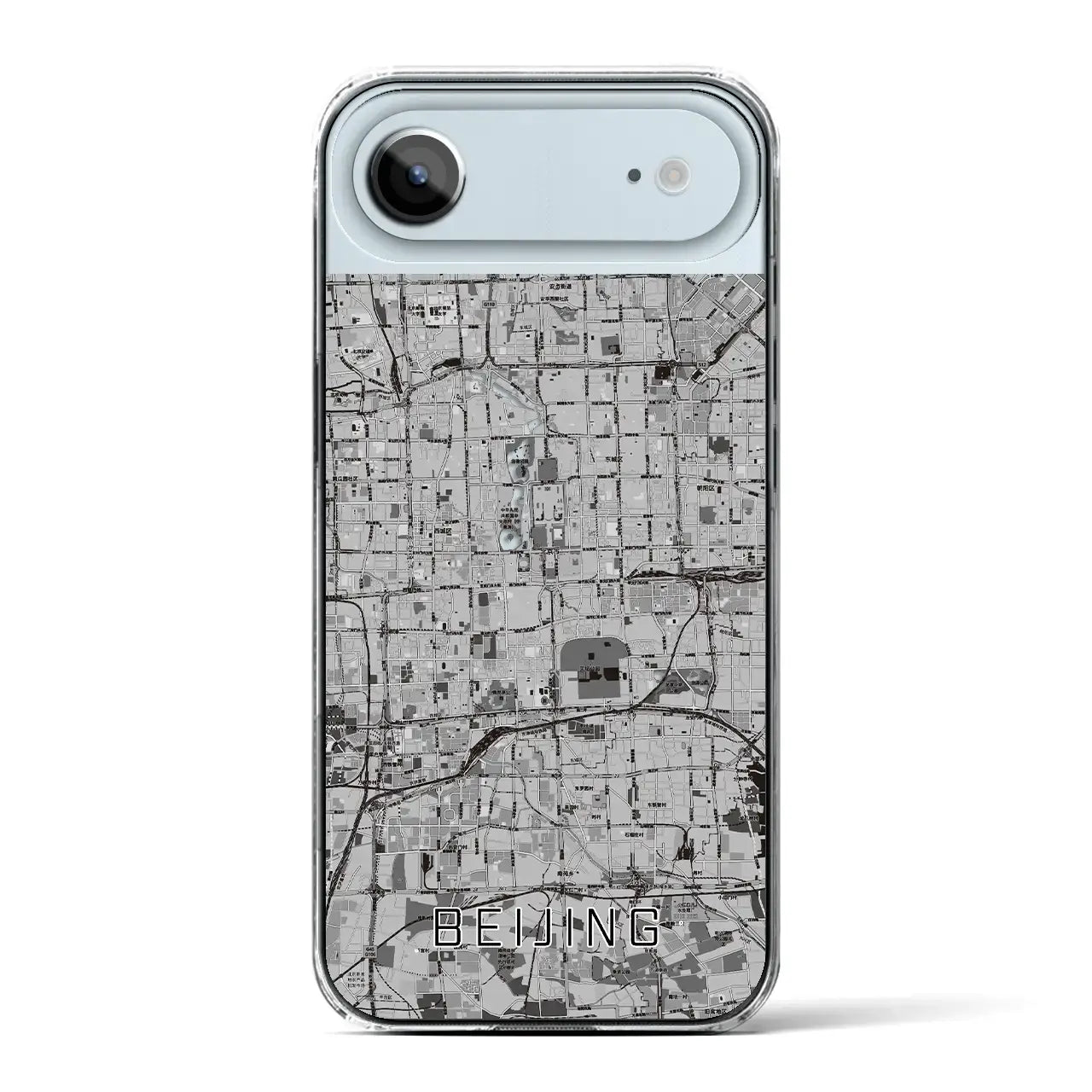 【北京（中華人民共和国）】地図柄iPhoneケース（クリアタイプ）