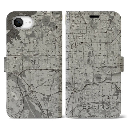 【北京（中華人民共和国）】地図柄iPhoneケース（手帳タイプ）