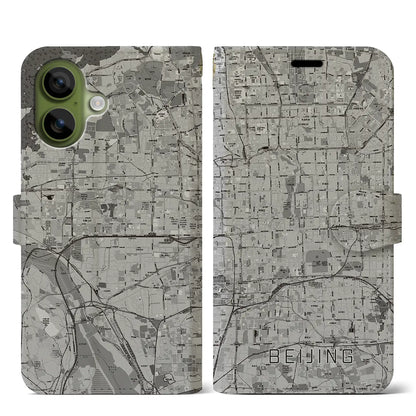 【北京（中華人民共和国）】地図柄iPhoneケース（手帳タイプ）
