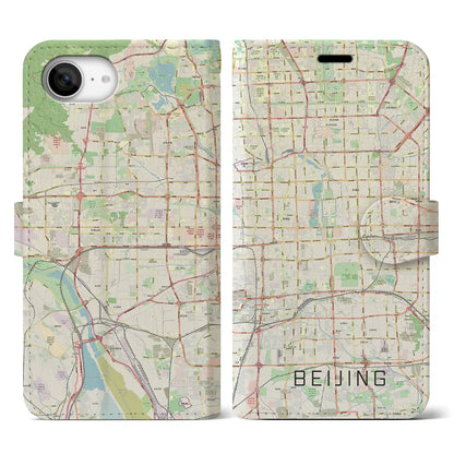 【北京（中華人民共和国）】地図柄iPhoneケース（手帳タイプ）
