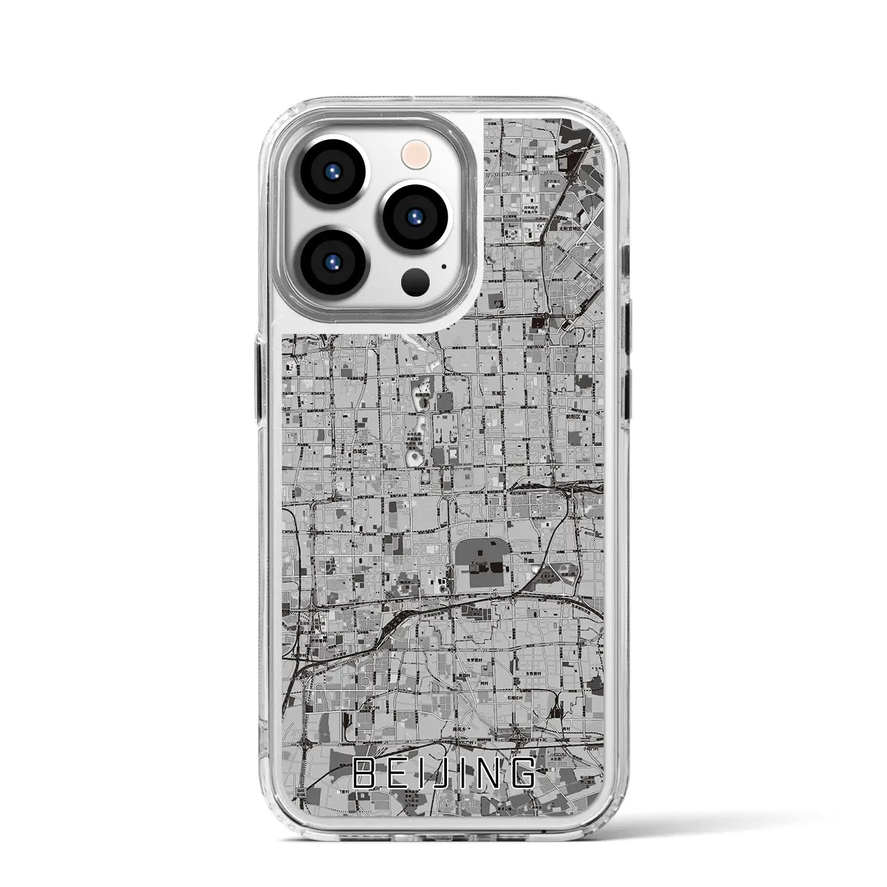 【北京（中華人民共和国）】地図柄iPhoneケース（MagSafeタイプ）