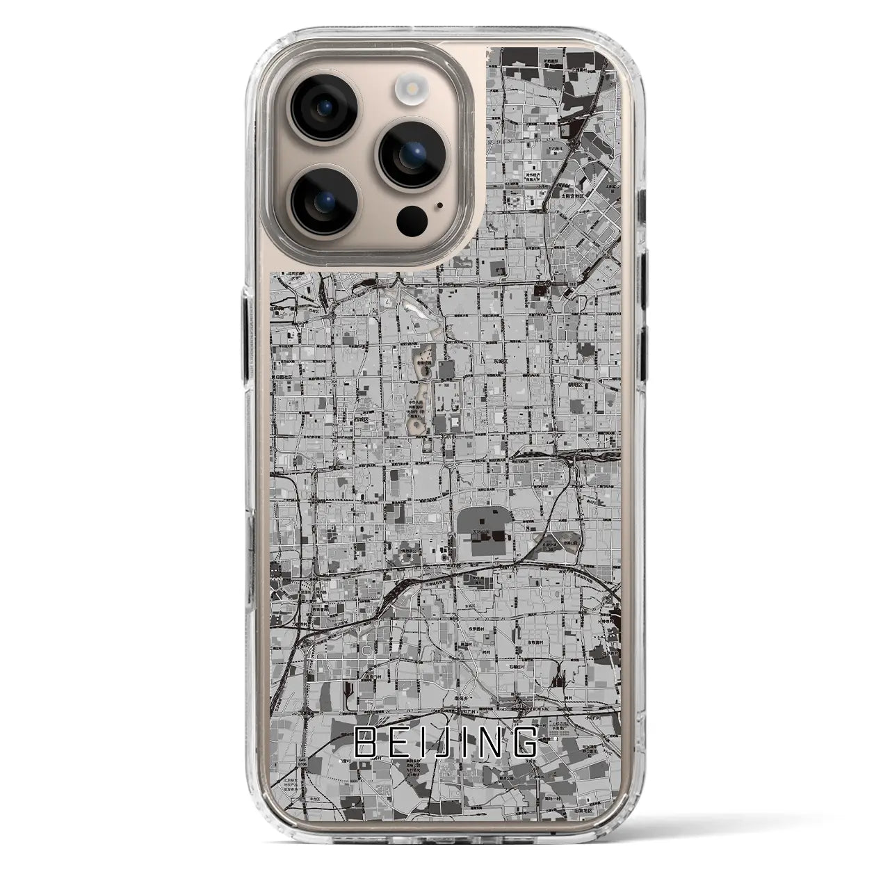 【北京（中華人民共和国）】地図柄iPhoneケース（MagSafeタイプ）
