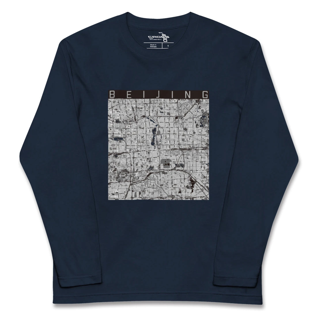 【北京（中華人民共和国）】地図柄ロングスリーブTシャツ
