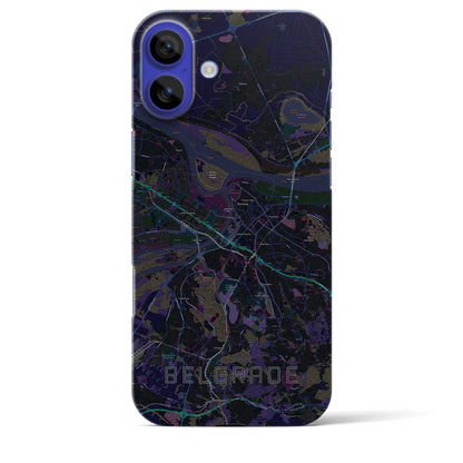 【ベオグラード（セルビア）】地図柄iPhoneケース（バックカバータイプ）