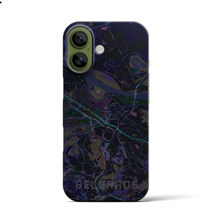 【ベオグラード（セルビア）】地図柄iPhoneケース（バックカバータイプ）