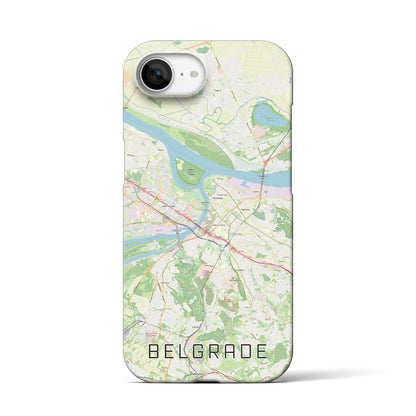 【ベオグラード（セルビア）】地図柄iPhoneケース（バックカバータイプ）