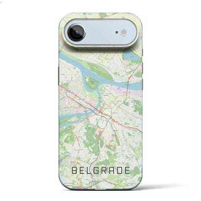 【ベオグラード（セルビア）】地図柄iPhoneケース（バックカバータイプ）