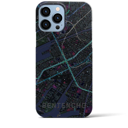 【弁天町（大阪府）】地図柄iPhoneケース（バックカバータイプ）