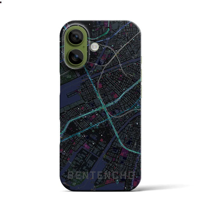 【弁天町（大阪府）】地図柄iPhoneケース（バックカバータイプ）