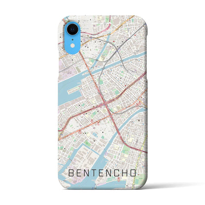 【弁天町（大阪府）】地図柄iPhoneケース（バックカバータイプ）