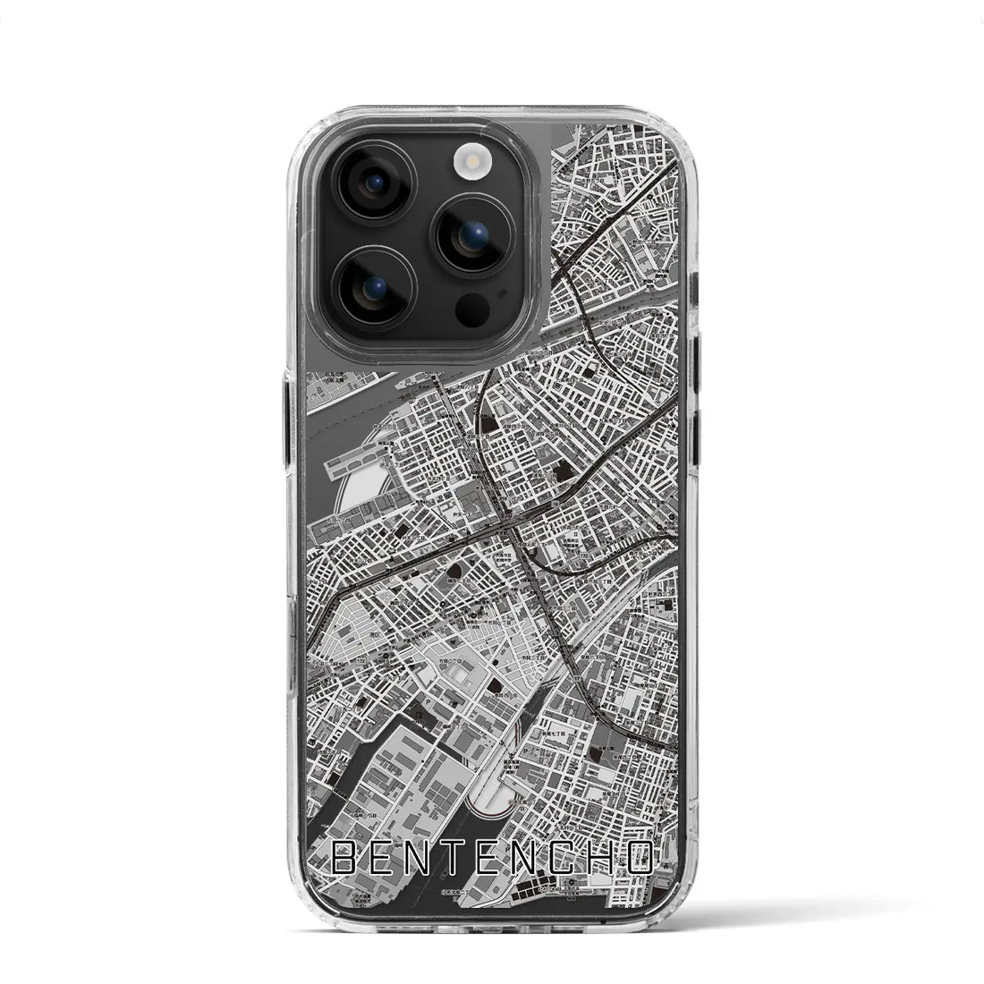 【弁天町（大阪府）】地図柄iPhoneケース（MagSafeタイプ）