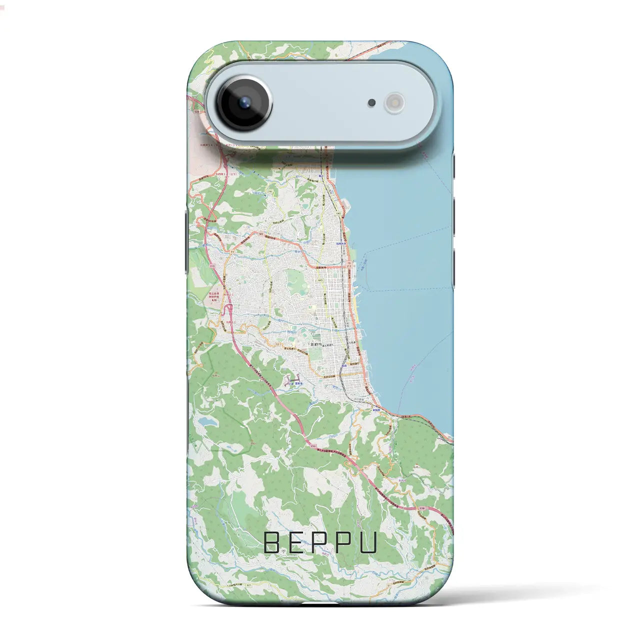 【別府（大分県）】地図柄iPhoneケース（バックカバータイプ）