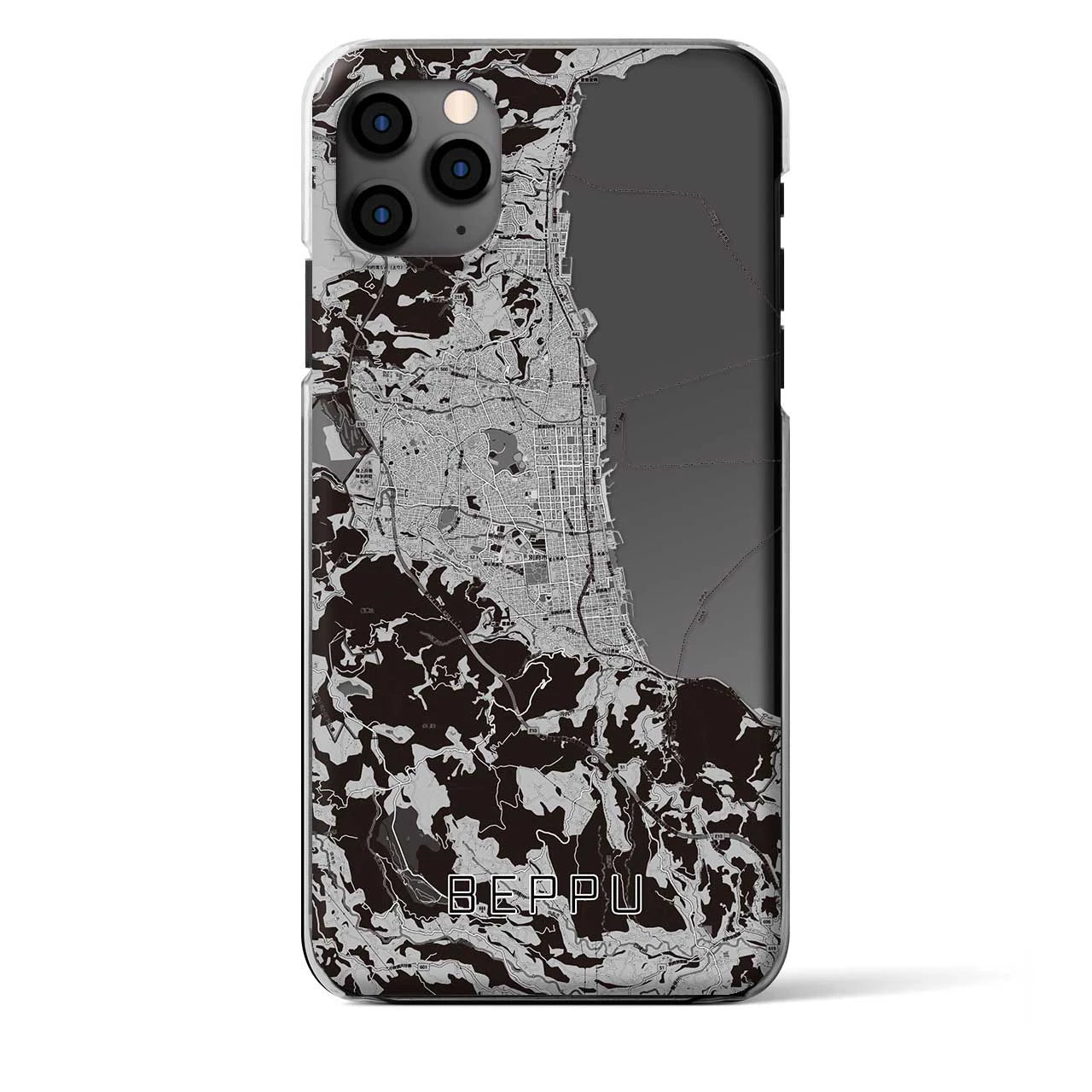 【別府（大分県）】地図柄iPhoneケース（クリアタイプ）