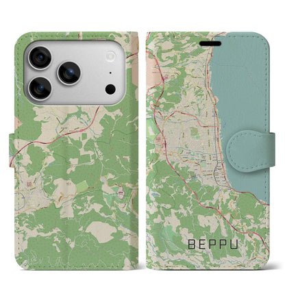 【別府（大分県）】地図柄iPhoneケース（手帳タイプ）