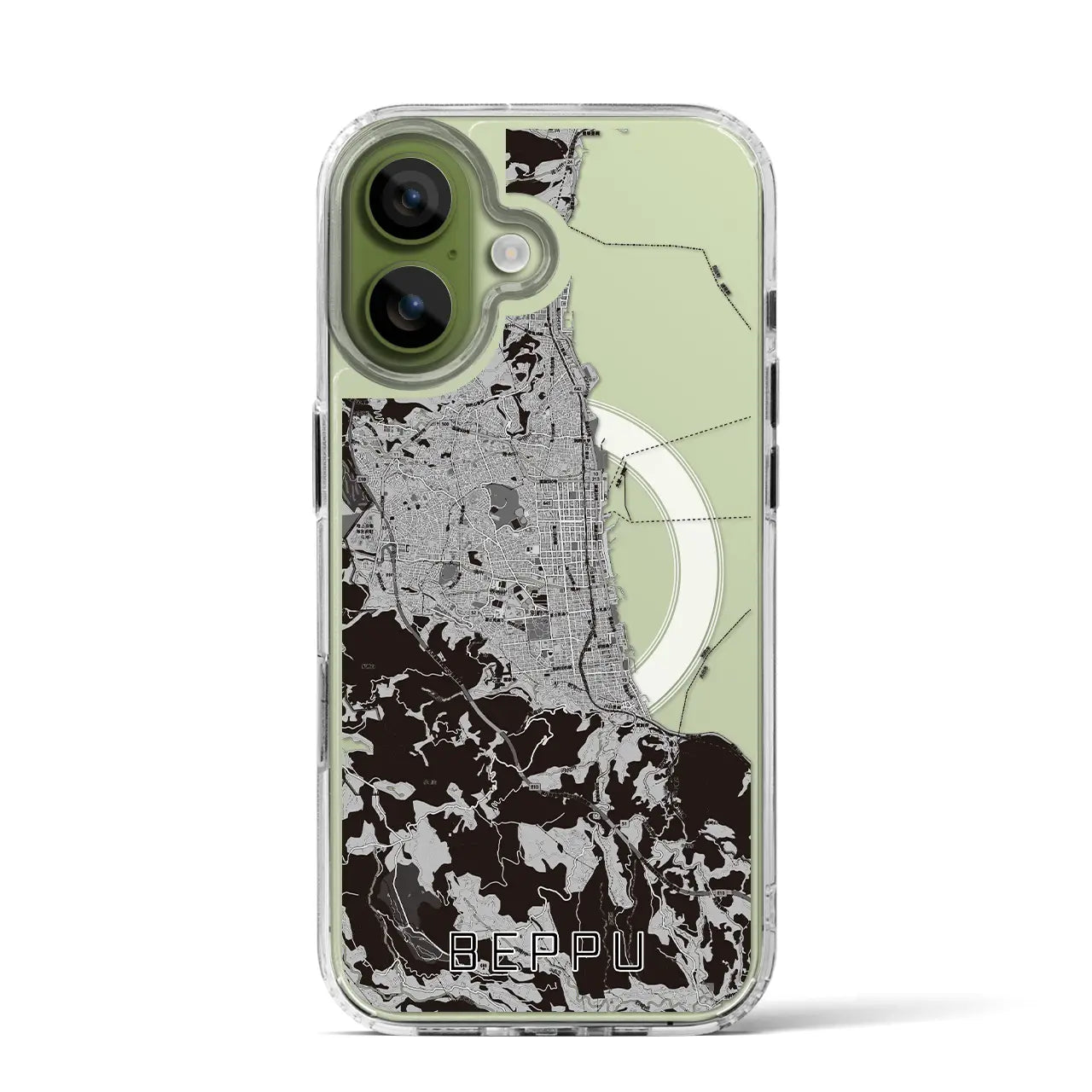 【別府（大分県）】地図柄iPhoneケース（MagSafeタイプ）