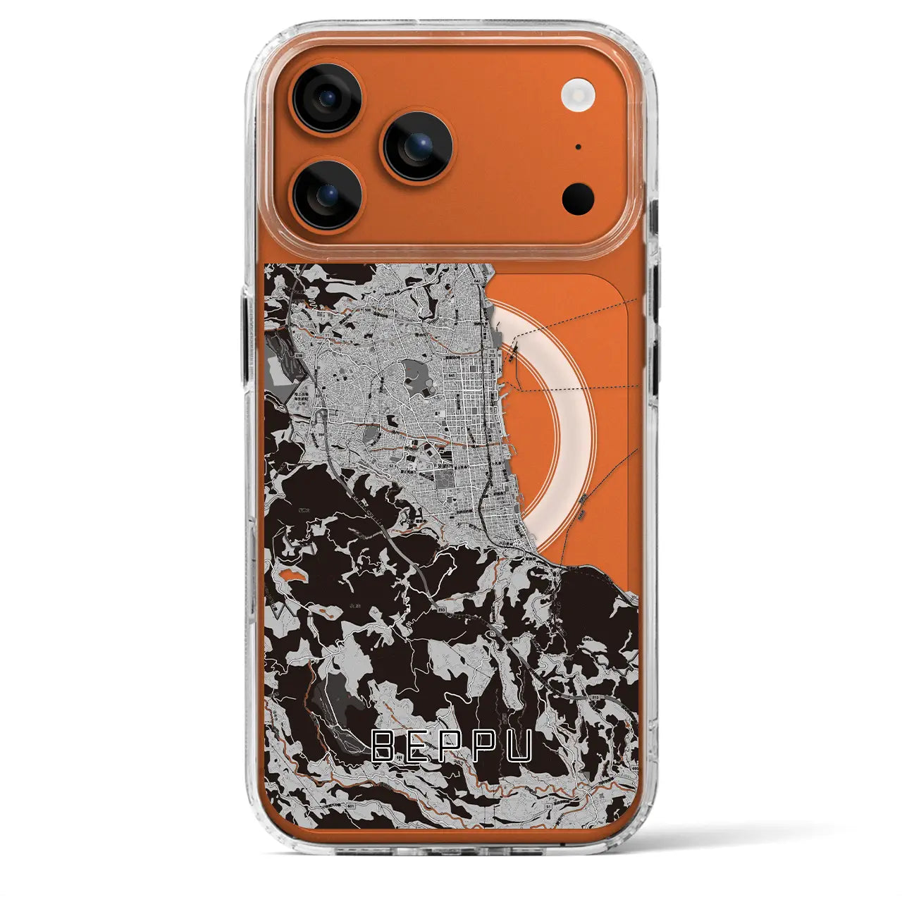 【別府（大分県）】地図柄iPhoneケース（MagSafeタイプ）