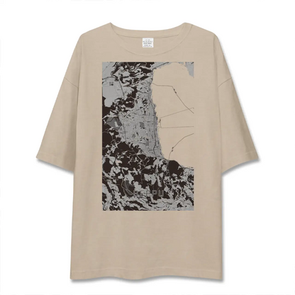 【別府（大分県）】地図柄ビッグシルエットTシャツ