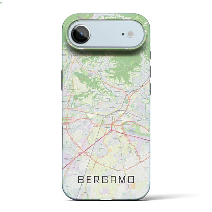 【ベルガモ（イタリア）】地図柄iPhoneケース（バックカバータイプ）