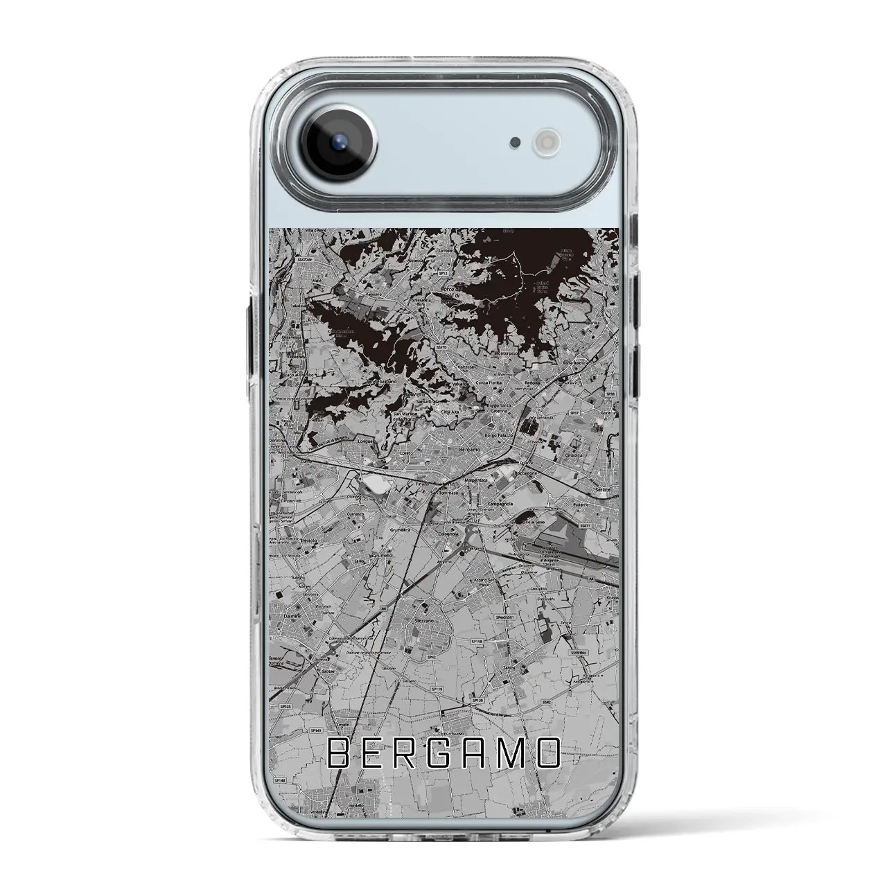 【ベルガモ（イタリア）】地図柄iPhoneケース（MagSafeタイプ）